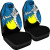 Palau Polynesian Custom Personalised Car Seat Covers - Tribal Wave Tattoo Flag Style