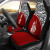 New Caledonia Custom Personalised Car Seat Covers - New Caledonia Coat Of Arms Polynesian Red Curve