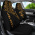 Fiji Tapa Custom Personalised Car Seat Covers - Fiji Flag Polynesian Gold Curve