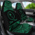 Chuuk Polynesian Custom Personalised Car Seat Covers - Pride Green Version