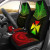 Wallis And Futuna Custom Personalised Car Seat Cover - Wallis And Futuna Coat Of Arms Polynesian Chief Tattoo Reggae Version