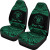 Niue Polynesian Custom Personalised Car Seat Covers - Pride Green Version