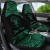 Niue Polynesian Custom Personalised Car Seat Covers - Pride Green Version