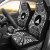 Tokelau Car Seat Cover - Tokelau Coat Of Arms Polynesian White Black
