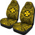 Wallis and Futuna Car Seat Cover - Wallis and Futuna Coat Of Arms Polynesian Gold Black
