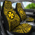 Wallis and Futuna Car Seat Cover - Wallis and Futuna Coat Of Arms Polynesian Gold Black
