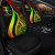 Fiji Custom Personalised Car Seat Covers - Reggae Polynesian Tentacle Tribal Pattern