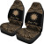 Nauru Polynesian Custom Personalised Peisonalised Car Seat Covers - Pride Gold Version
