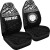 Northern Mariana Islands Custom Personalised Car Seat Covers - CNMI Seal Polynesian White Horizontal