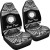 Northern Mariana Islands Polynesian Custom Personalised Car Seat Covers - Pride White Version