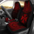 Wallis And Futuna Custom Personalised Car Seat Cover - Wallis And Futuna Coat Of Arms Polynesian Chief Tattoo Red Version