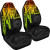 Tahiti Personalised Car Seat Covers - Tahiti Seal In Heartbeat Patterns Style (Reggae)