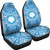 Northern Mariana Islands Car Seat Cover - Northern Mariana Islands Coat Of Arms Polynesian Flag Color