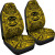 Marquesas Islands Car Seat Cover - Marquesas Islands Coat Of Arms Polynesian Gold Black