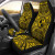 Tonga Car Seat Cover - Tonga Coat Of Arms Polynesian Gold Black