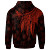 Tuvalu Personalised Hoodie - Polynesian Wings (Red)