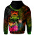 Tuvalu Polynesian Personalised Hoodie -  Hibiscus and Banana Leaves
