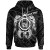 Hawaii Polynesian Personalised Hoodie - Vintage Polynesian Turtle (White)