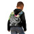 YAP Polynesian Hoodie - Summer Plumeria (Black)