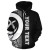 Vanuatu Polynesian Personalised Custom Hoodie - Black Line