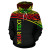 Turtle All Over Custom Personalised Hoodie - Polynesian Reggae Curve Style