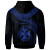 Wallis and Futuna Polynesian Personalised Hoodie - Wallis and Futuna Waves (Blue)