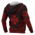 Wallis nd Futuna Polynesian Chief Custom Personalised Hoodie - Red Version