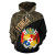 Tonga Hoodie - Tonga Coat Of Arms Polynesian Tattoo Gold