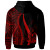 Vanuatu Hoodie Red - Tentacle Tribal Pattern
