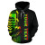 Tuvalu Polynesian Personalised Custom Hoodie Line Reggae Tuvalu Polynesian Personalised Custom Hoodie Line Reggae