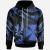 Wallis And Futuna  Polynesian Hoodie - Poly Tattoo Blue Version