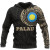 Palau Hoodie - Palau Flag Polynesian Tattoo Style