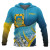 Tuvalu Coat Of rms Hoodie - Polynesian Pattern