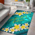 Wallis And Futuna Polynesian Area Rug - Plumeria With Blue Ocean Polynesian 1