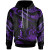 Vanuatu Polynesian Custom Personalised Hoodie - Poly Tattoo Purple Version