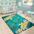 Marshall Islands Polynesian Custom Personalised Area Rug - Plumeria With Blue Ocean Polynesian 6