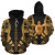 Turtle Polynesian Personalised Custom Hoodie - Gold Tattoo11