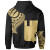 Wallis'nd Futuna Custom Personalised Hoodie - Wallis'nd Futuna Tatau Gold Patterns