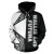 Wallis and Futuna Polynesian Hoodie - Black Line
