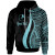 Yap Custom Personalised Hoodie Turquoise - Tentacle Tribal Pattern