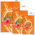 Pohnpei Polynesian Custom Personalised Area Rug - Orange Floral With Seal Polynesian 2