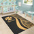 Wallis and Futuna Custom Personalised Area Rug - Gold Polynesian Tentacle Tribal Pattern Polynesian 5