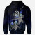 Vanuatu Polynesian Hoodie - Blue Turtle Couple