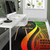 Niue Custom Personalised Area Rug - Reggae Polynesian Tentacle Tribal Pattern Polynesian 4