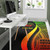 Marshall Islands Custom Personalised Area Rug - Reggae Polynesian Tentacle Tribal Pattern Crest Polynesian 4