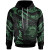 Tuvalu Polynesian Custom Personalised Hoodie - Poly Tattoo Green Version