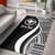 Hawaii Custom Personalised Area Rug - White Polynesian Tentacle Tribal Pattern Polynesian 1