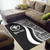 Hawaii Custom Personalised Area Rug - White Polynesian Tentacle Tribal Pattern Polynesian 2