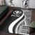 Hawaii Custom Personalised Area Rug - White Polynesian Tentacle Tribal Pattern Polynesian 3