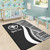 Hawaii Custom Personalised Area Rug - White Polynesian Tentacle Tribal Pattern Polynesian 5